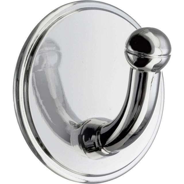 Beslagsboden Enkelkrok Självhäftande Ø48mm (Förkromad)