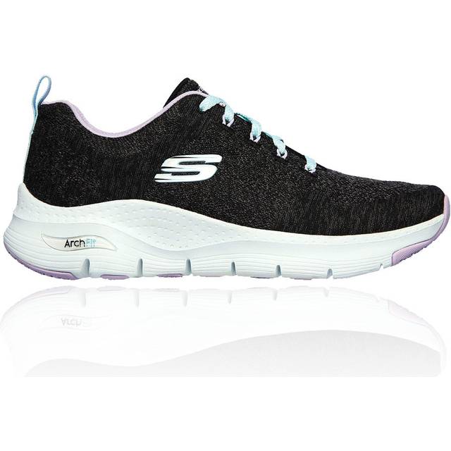 Skechers Arch Fit - Comfy Wave Trainers - Black