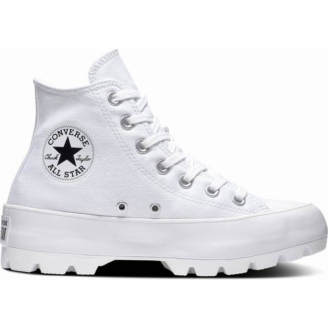 Converse Chuck Taylor All Star Lugged Womens White Sneakers Sz 6.5...in outlet good con