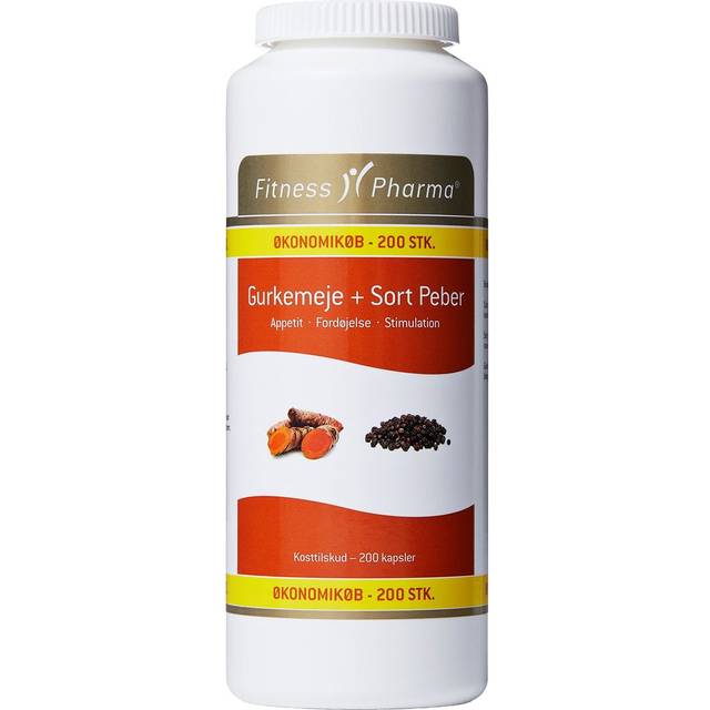 Fitness Pharma Gurkmeja + Svartpeppar - 200 kapslar
