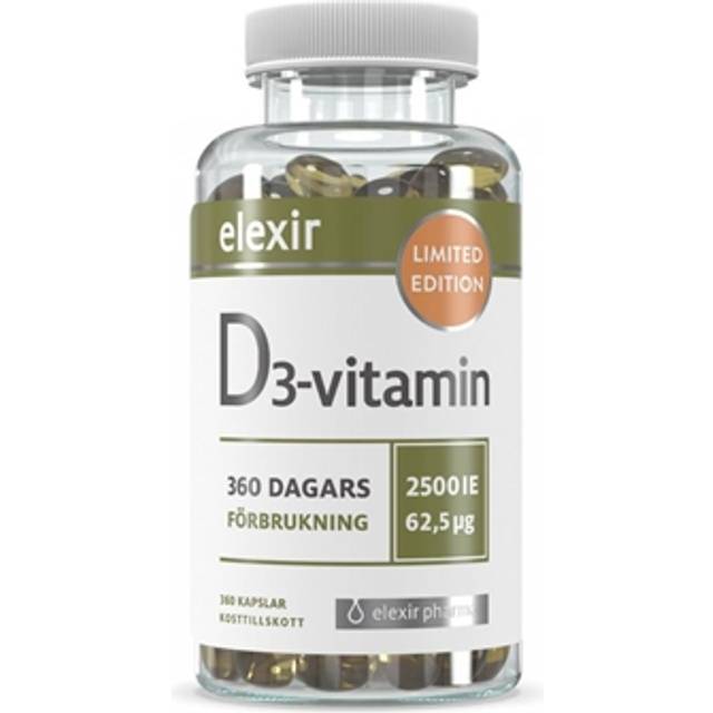 Elexir Pharma D3 Vitamin 2500ie 360 Caps