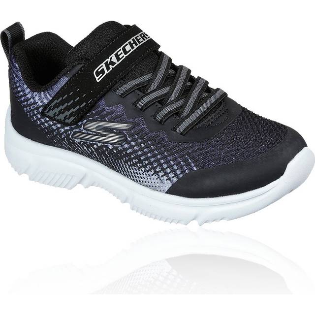 Skechers Go Run 650 Norvo, Pojkens sneaker, Svart grå textil svart syntetisk silver, 28 EU