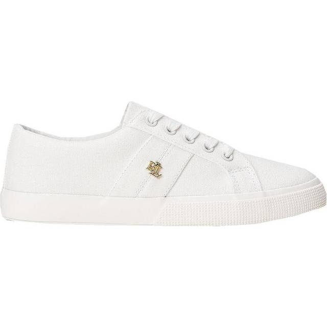 Lauren Ralph Lauren för kvinnor. 802804598001 Skor Janson vit (38), Tyg, Karta, Nyckelband, Casual - Vit (38)