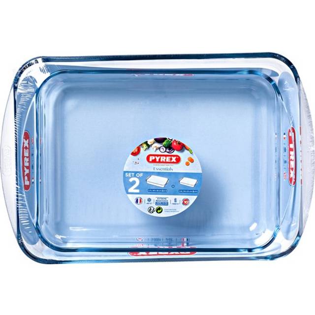 Pyrex Glass Roaster Set