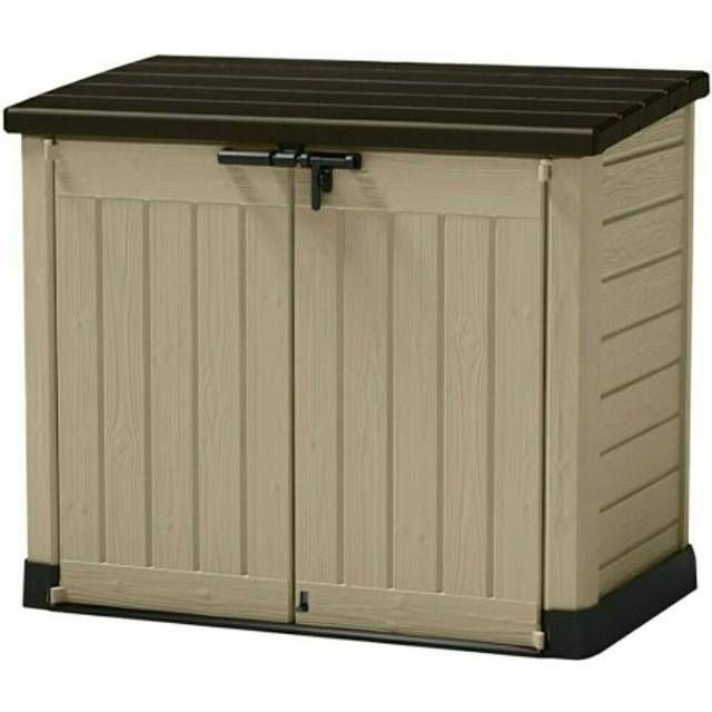 Keter Store It Out Max 1200L Outdoor Garden Storage Shed Beige Brown