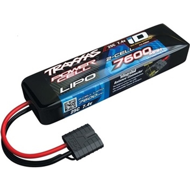 Traxxas 7600mah 7.4v 2-Cell 25C Lipo iD Battery