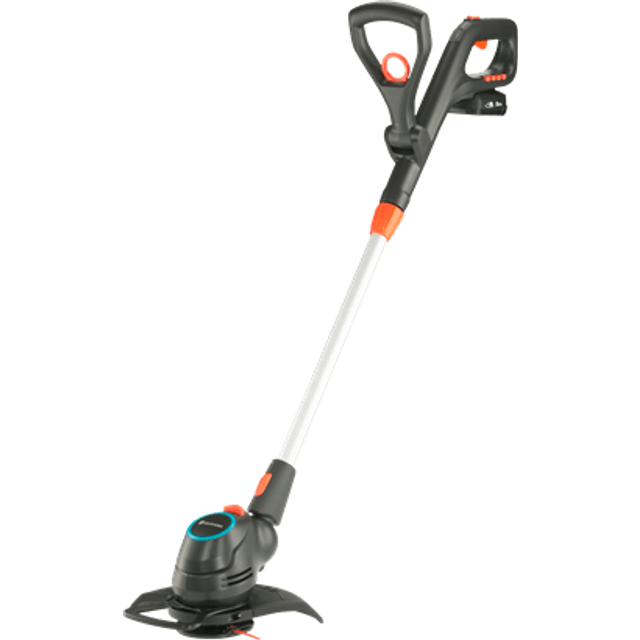 Gardena batteridriven trimmer ComfortCut 23/18 V P4A, batteri medföljer ej: Grästrimmer med en klippbredd på 230 mm, teleskopstång och vridbart trimmerhuvud (14701-55)