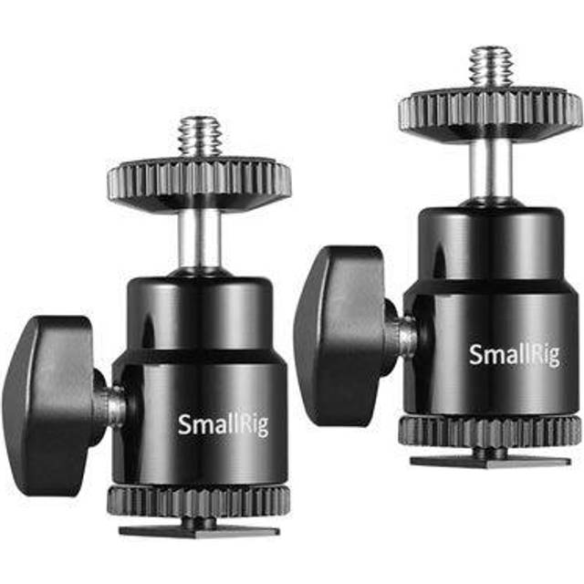 SmallRig Mini Ball Head with Removable Cold Shoe Mount 360° Panning Ball Head for