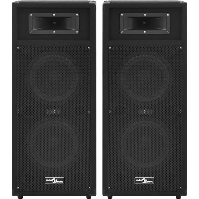 vidaXL Professional Passive Hifi Stage Speakers 2 pcs 1000 W Black