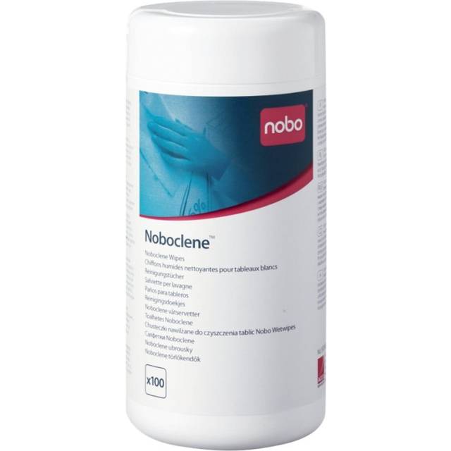 Nobo 1901438 Noboclene Cleaning Wipes Tub of 100