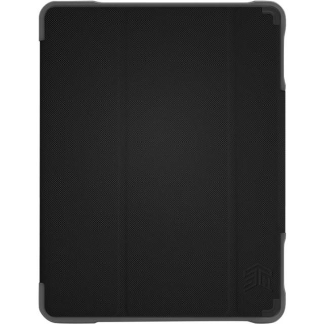 STM-väskor Dux Plus DUO-fodral för Apple iPad 10,2 tum (2019 och 2020) – blå/transparent [militär standard I Apple Pencil/Logitech Crayon fack I vattentålig I Stand I Wake/Sleep]