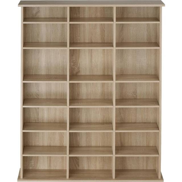 Tectake Stevie Cd And DVD Shelf - Black, Black