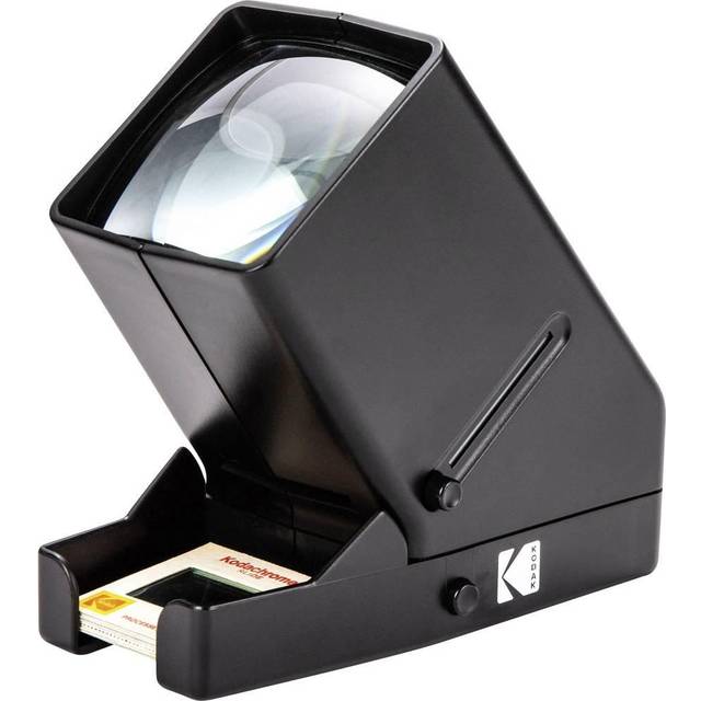 KODAK 35 mm diaprojektor och filmtittare – batteridriven, 3 gånger förstoring, LED-belyst display – för 35 mm dias och filmnegativ