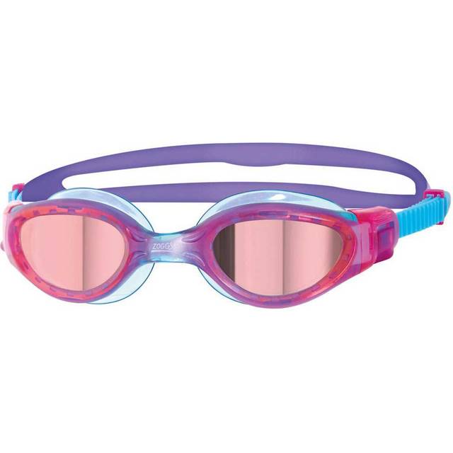 Zoggs Phantom Elite Junior Mirrored Goggle Simglasögon Gun Metal/Green/Mirror, OZ (OZ)
