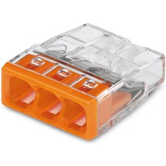 2273-203 (100 Stück) - Screwless connection terminal 3x 0.5-2.5 orange, 2273-203