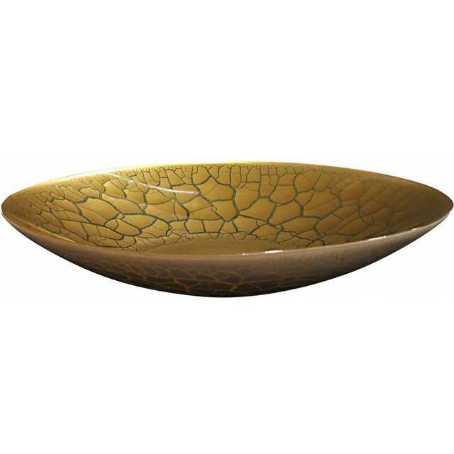 Croco Fat Vit/Guld, Ø 39cm - Nybro