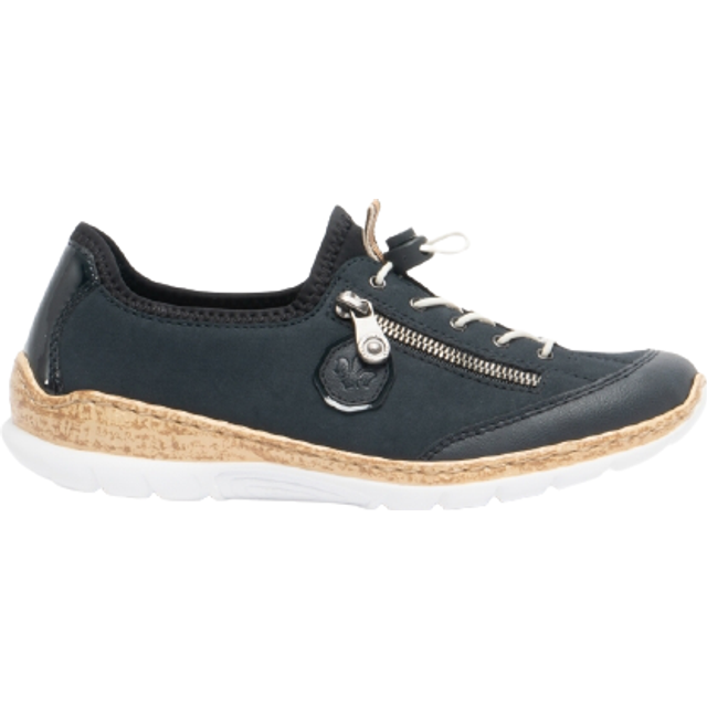 Rieker Dam lågtopp sneakers N4263, halvskor för kvinnor, Blå 14, 41 EU