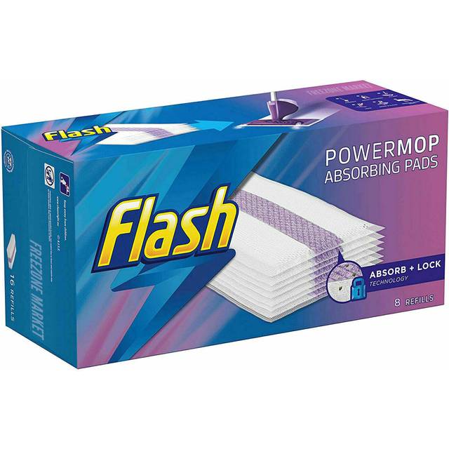 Flash Power Mop Absorbent Pads Refill 16 Pack