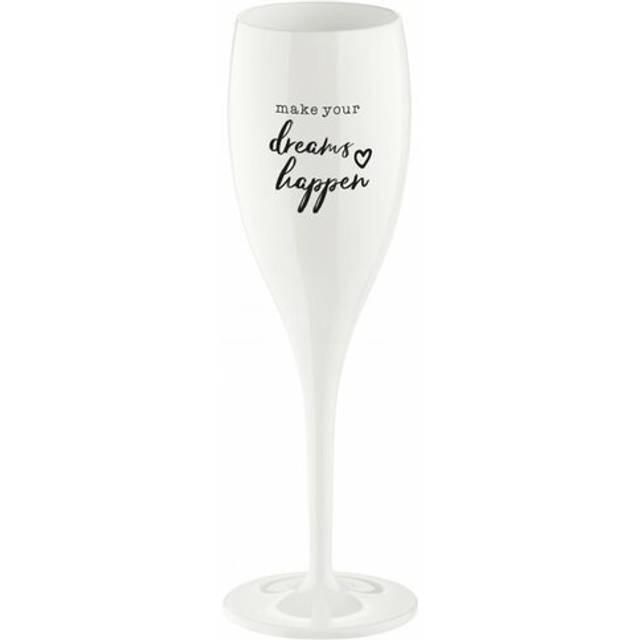 Koziol Cheers No.1 Champagneglas 10 cl Make Dreams Happen 6-pack