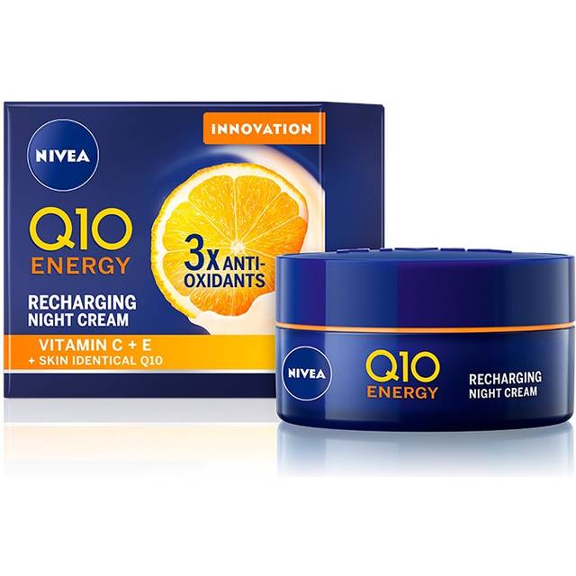 Natcreme m. C-vitamin, E-vitamin og Q10 (På lager i varehus)