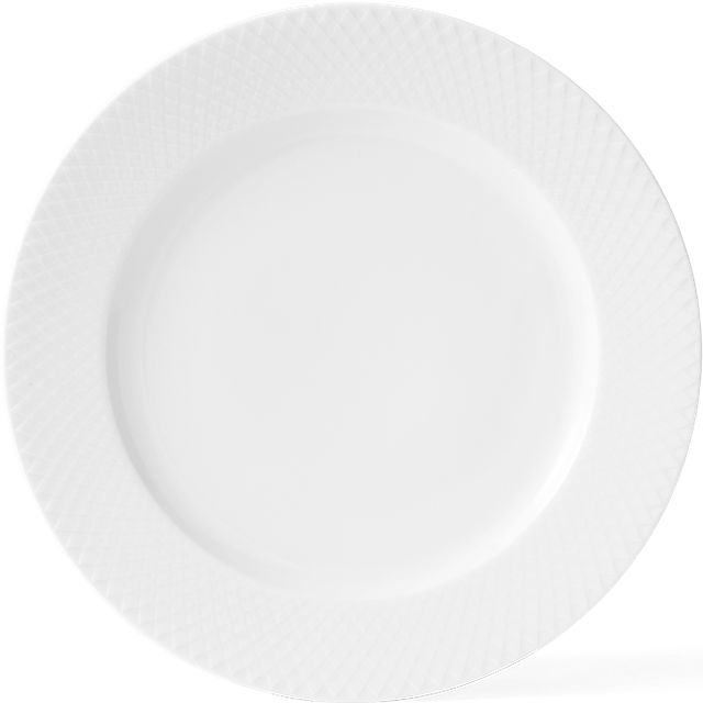 Rhombe Plate 21 cm, White