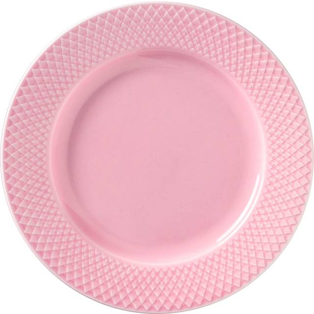Lyngby Rhombe Color Frokosttallerken Rose Ø21 cm Asiet 21cm