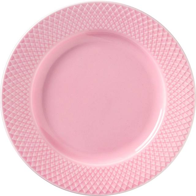 Lyngby Rhombe Pink Dessert Plate 21cm