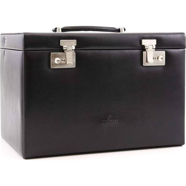 Windrose Merino jewelry case 33 cm black