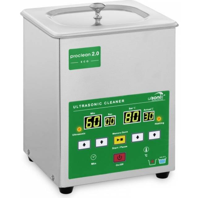 ulsonix Ultrasonic Cleaner - 2 L - 40 kHz - 60 W - memory PROCLEAN 2.0ECO