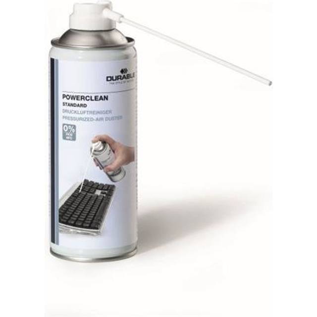 Durable Powerclean Strong Compressed Air Duster Keyboard PC Cleaner Can, 400ml