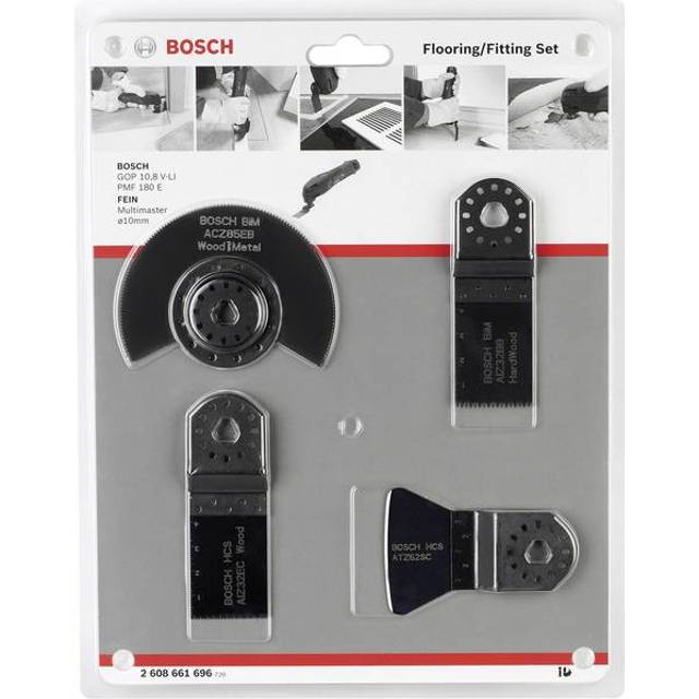 Bosch Starlock Multi-tool Blade Set for Floor/Installation 4 Pieces (2 608 661 6