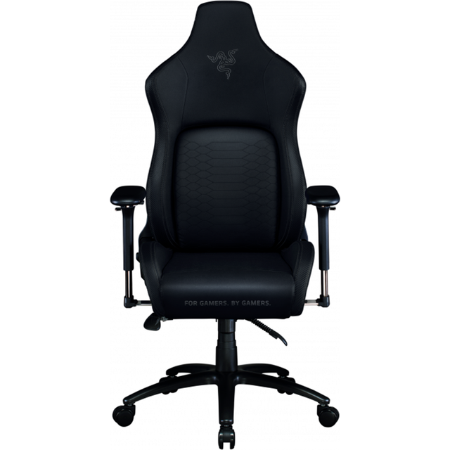Razer Iskur Gaming Chair with Built-in Ergonomic Lumbar Support System - Multi-Layered Synthetic Leather - High Density Foam Cushions - Black - Standard