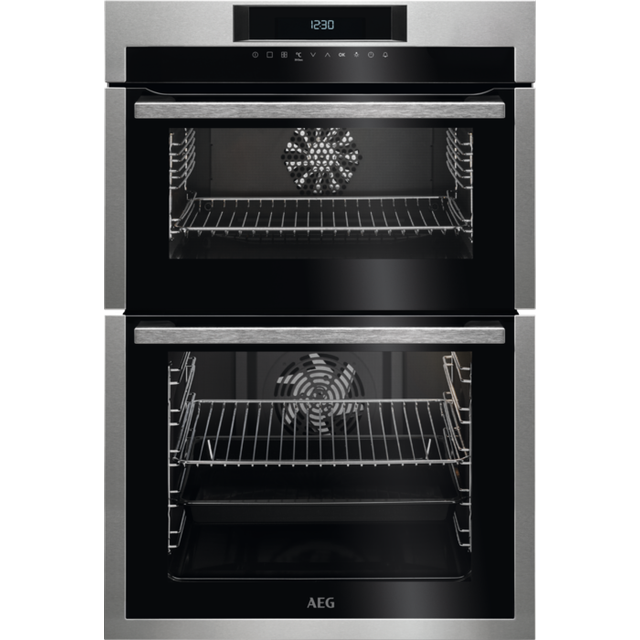 AEG DCE731110M Built In Electric Double Oven, Stainless Steel