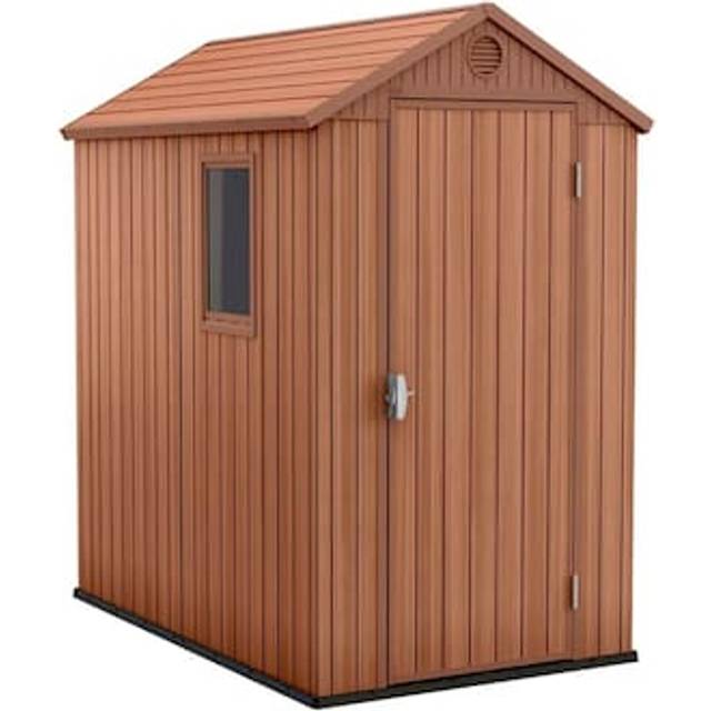 Keter Darwin 4x6 Shed - Brown, Brown