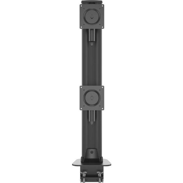Multibrackets M VESA Desktopmount HD Dual - Monteringssats - för 2 välvda LCD-skärmar - stål - svart - skärmstorlek: 32"-50" - disk-monteringsbar