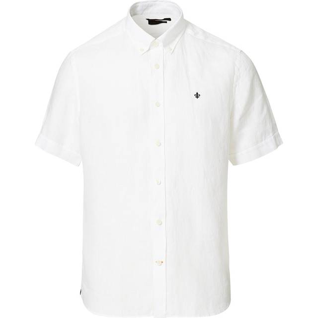MORRIS Douglas Linen Ss Shirt-Classic Fit |Vit |XXL