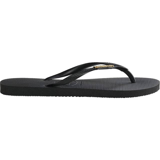 Havaianas  Flip flops / Sandals (Shoes) SLIM LOGO METALLIC  - 5 - Black - 5