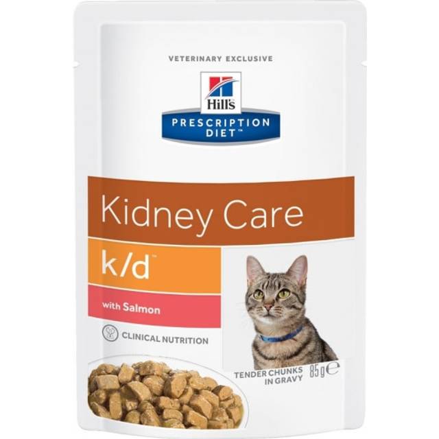 Hills Prescription Diet k/d, Katt, Salmon 12x85g -
