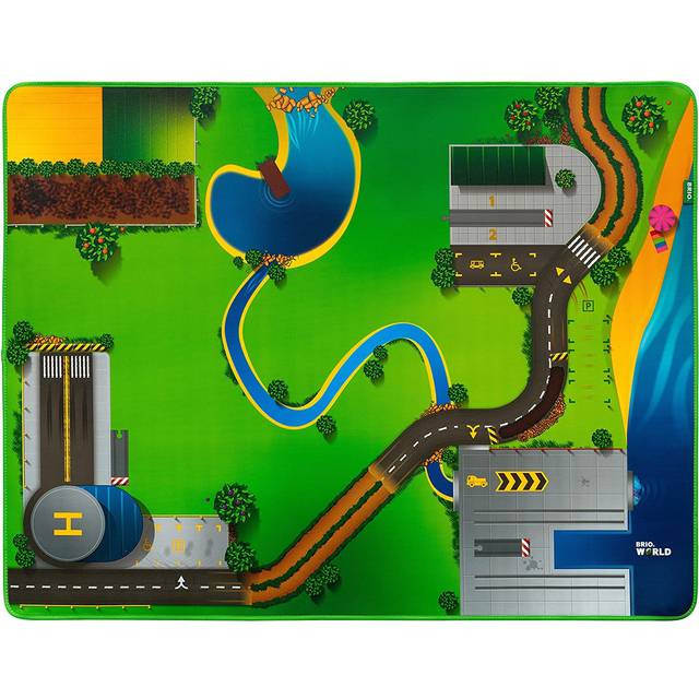 BRIO World 33994 järnväg lekmatta – tillbehör trä järnväg – rekommenderas från 3 år