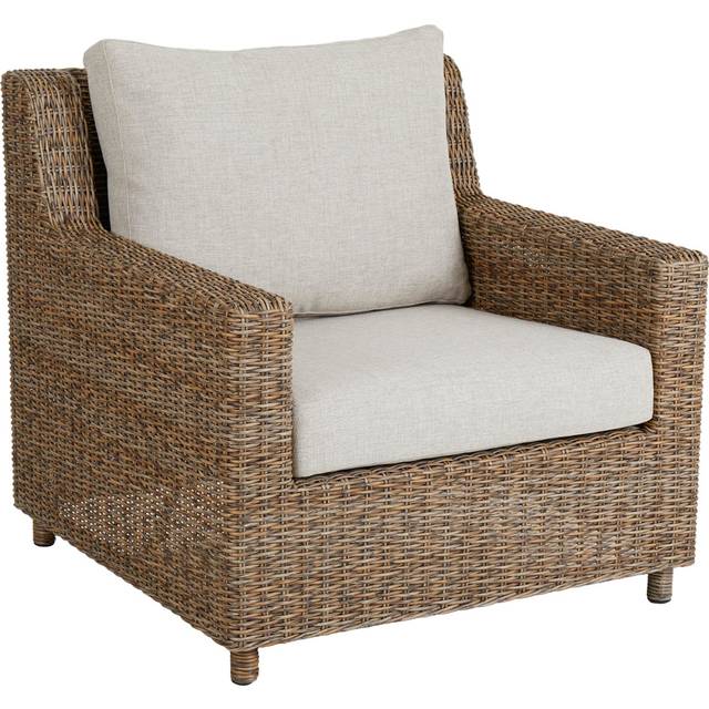 Brafab Sandkorn fåtölj Natur med beige dyna 90 x 89 cm