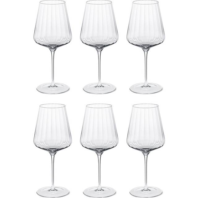 Georg Jensen Bernadotte RED Wine Glass Crystaline 54 CL, 6 PCS - NO_SIZE Rödvinsglas Från Magasin - Transparent (NO_SIZE)