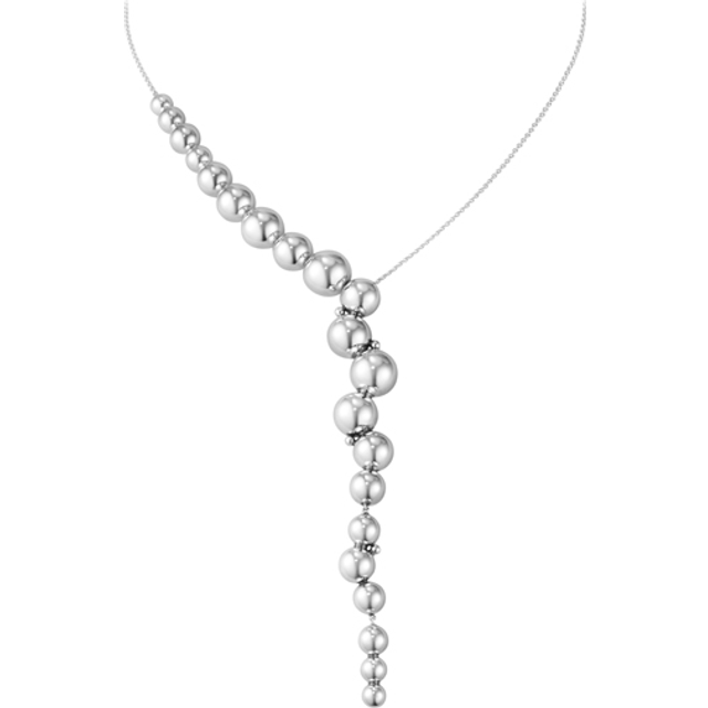 Georg Jensen Moonlight Grapes Sterling Silver One Side Necklace 10019041