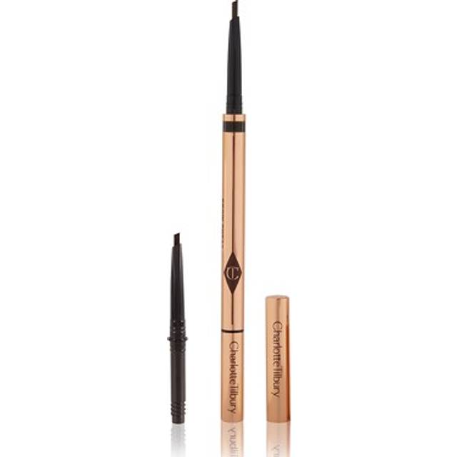 Charlotte Tilbury Brow Cheat Micro Precision Brow Pencil + Refill NATURAL BLACK - Imperfect Box