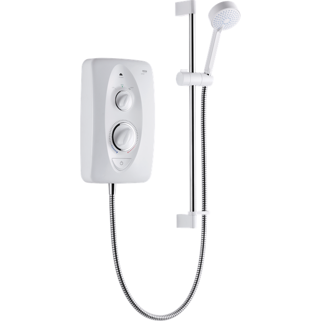 Mira Jump Electric Shower 10.8kW White & Chrome Modern Bathroom 1.1788.012