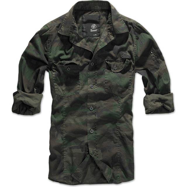Brandit Slimfit, shirt , color: Woodland , size: XL
