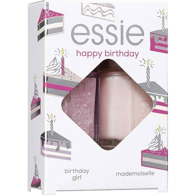 Essie Essie Base Emalj Set med två nagellack födelsedag flicka Mademoiselle 2-pack