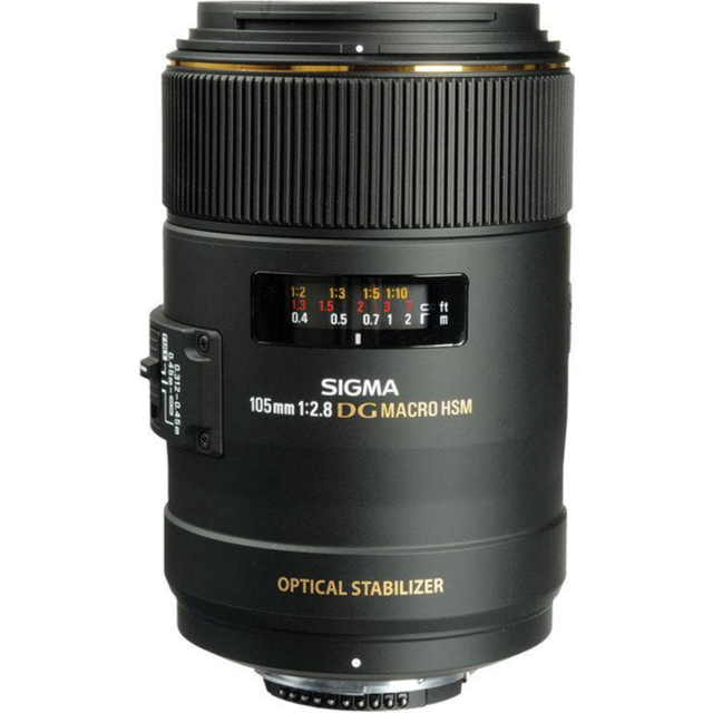 Used Sigma 105mm f/2.8 EX DG OS HSM Macro Lens Nikon F