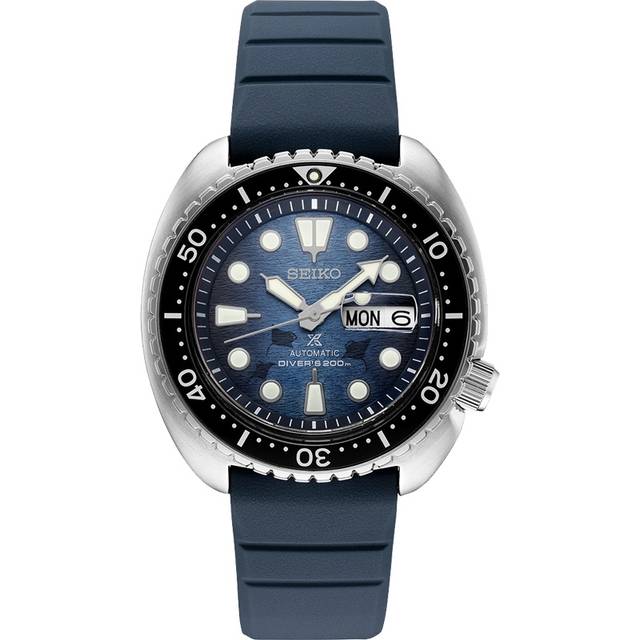 Seiko Prospex Save The Ocean King Turtle Blue Rubber Watch SRPF77K1