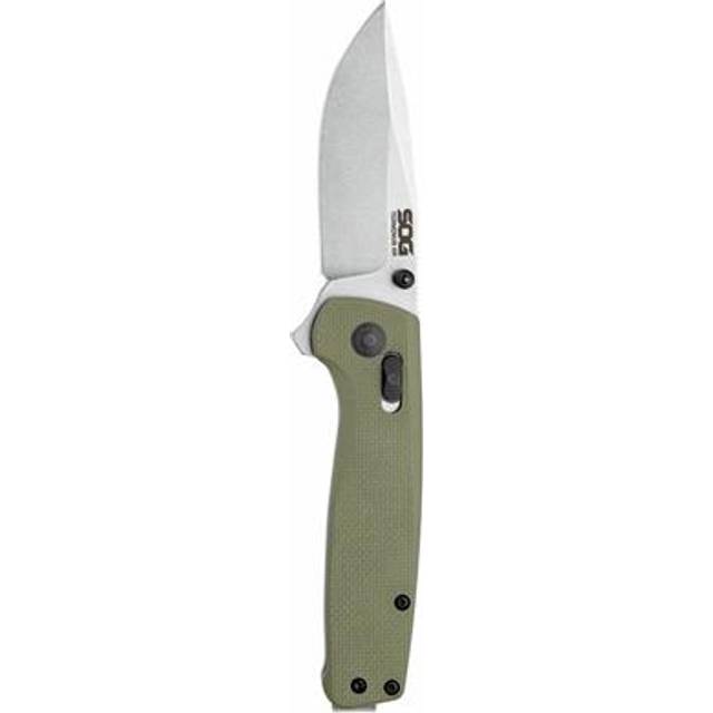 SOG Unisex Terminus XR 2.95-Inch S35VN Blade G10 Carbon Fiber Handle Folding Knife in Black