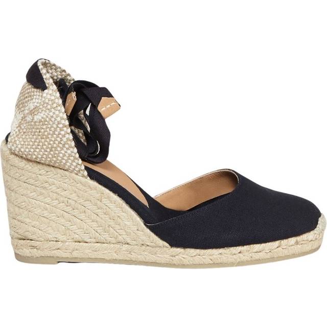 Castañer, Wedges, female, Blue, 4 UK, Wedge Espadrilles with Logo Heel